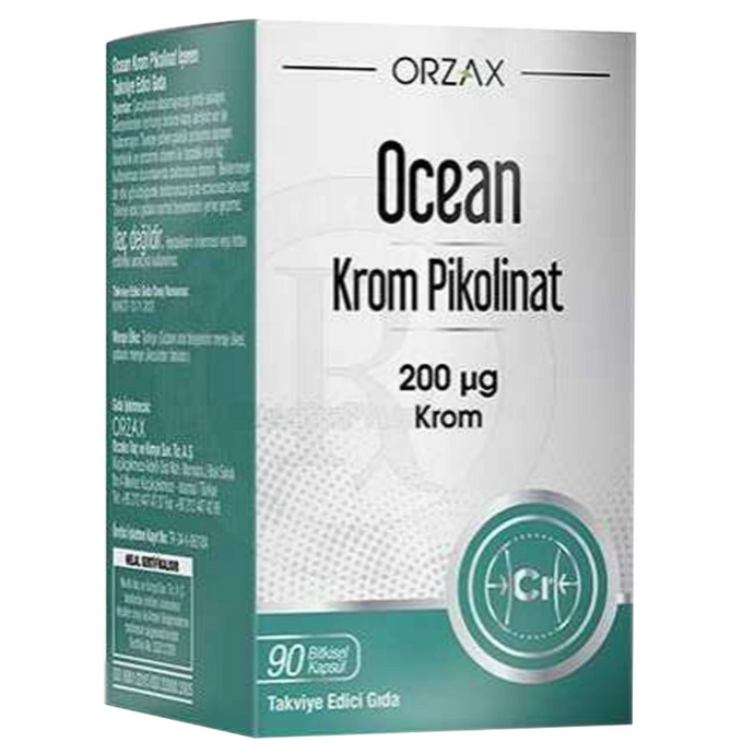 ORZAX Ocean Krom Pikolinat 90 Bitkisel Kapsül