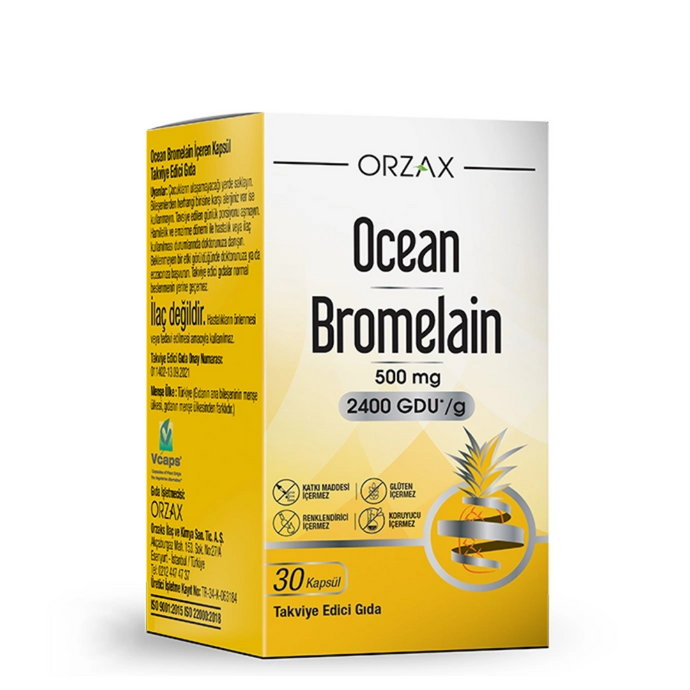 ORZAX Ocean Bromelain 30 Kapsül