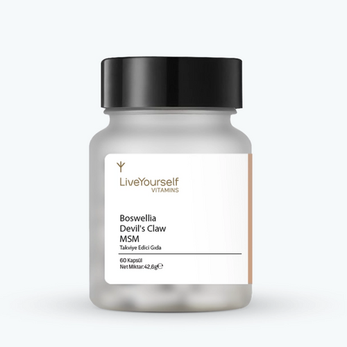 LİVE YOURSELF Boswellia Devil’s Claw MSM 60 Kapsül