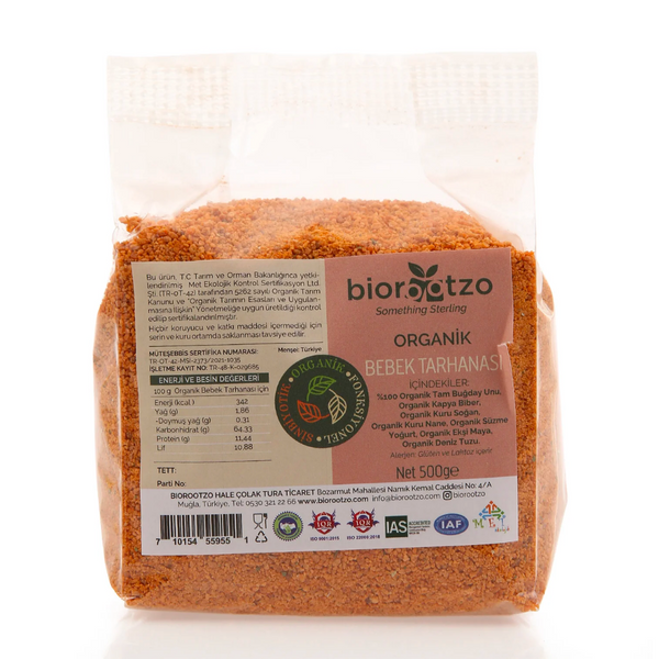 BIOROOTZO Organik Bebek Tarhanası 500g