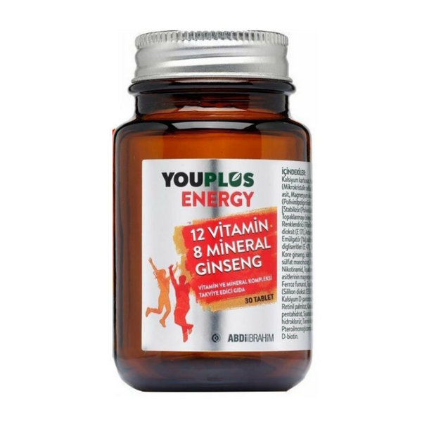 YOUPLUS Energy Vitamin ve Mineral Kompleksi 30 Tablet