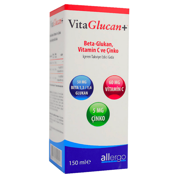 ALLERGO Vitaglucan Beta-Glucan Vitamin Şurup 150 mL