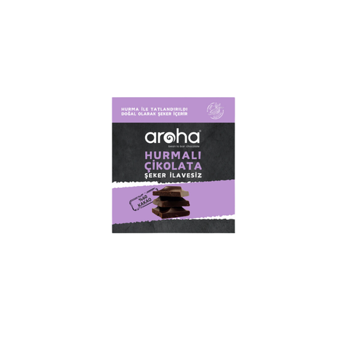 AROHA Hurmalı Bitter Çikolata %60 Kakao 45g