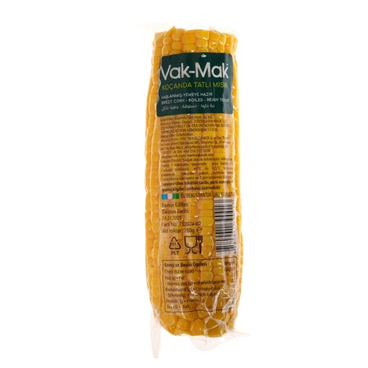 VAK-MAK Koçanda Mısır Haşlanmış Yemeye Hazır 250g