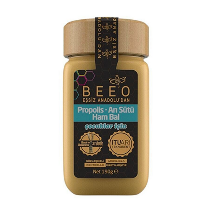 BEE'O Propolis + Arı Sütü + Ham Bal (Çocuk) 190g