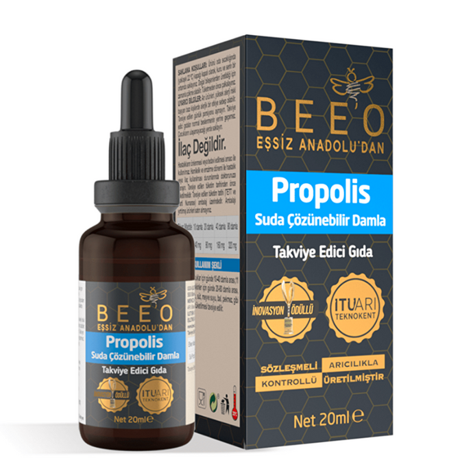 BEE'O Suda Çözünür Propolis Damla 20ml
