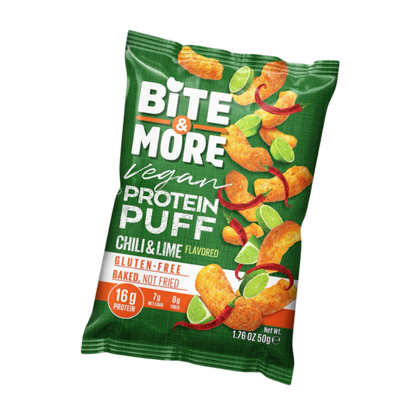 BİTE&MORE Proteinli Cips Acı Biber Limon 50g