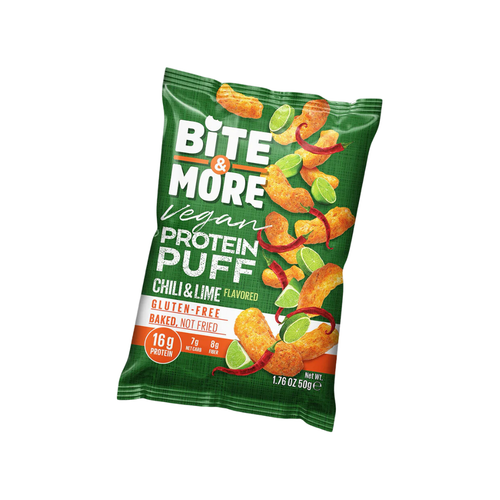 BITE&MORE Proteinli Cips Acı Biber Limon 50g