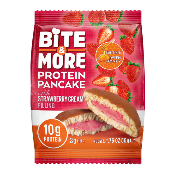 BİTE&MORE Protein Pancake Çilek 50g