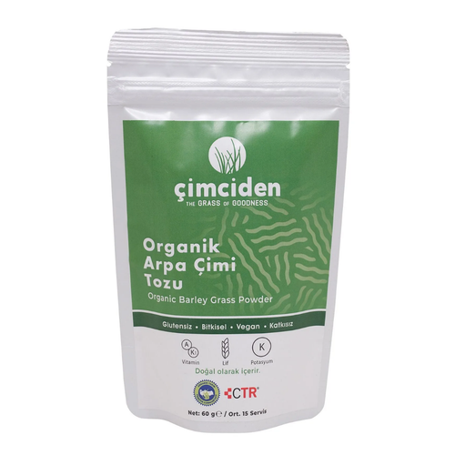 ÇİMCİDEN Organik Arpa Çimi Tozu 60g