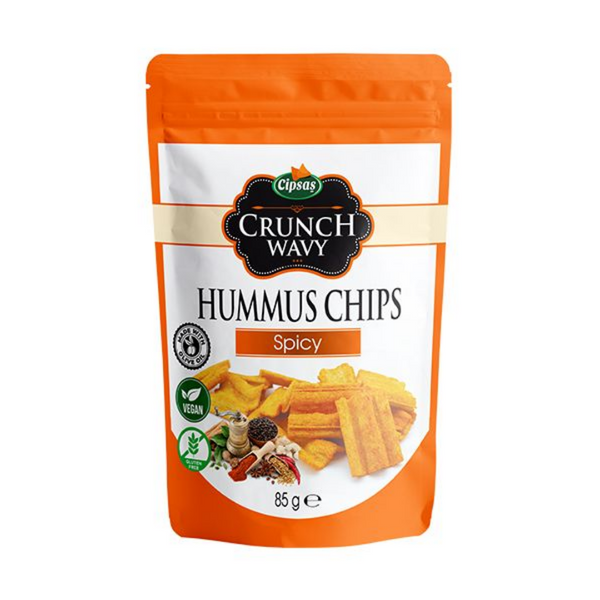 CİPSAŞ Crunch Wavy Baharat Aromalı Humus Cips 85g