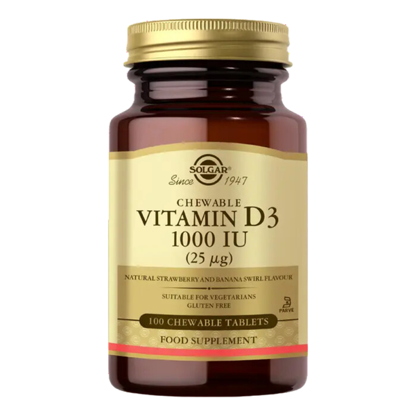 SOLGAR Chewable Vitamin D3 1000 IU