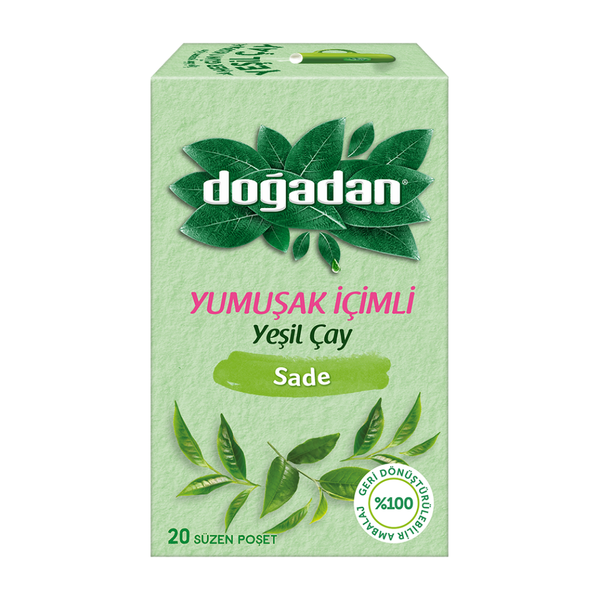 DOĞADAN Yeşil Çay Yumuşak İçimli 20'li