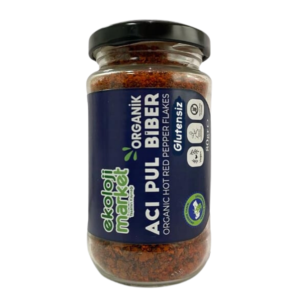 EKOLOJİ MARKET Organik Pul Biber- Acı 80g