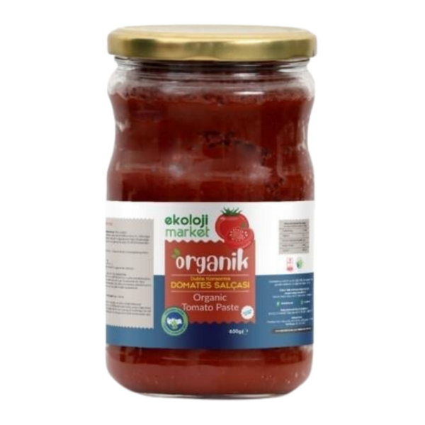 EKOLOJİ MARKET Organik Glutensiz Domates Salçası Tuzsuz 650g
