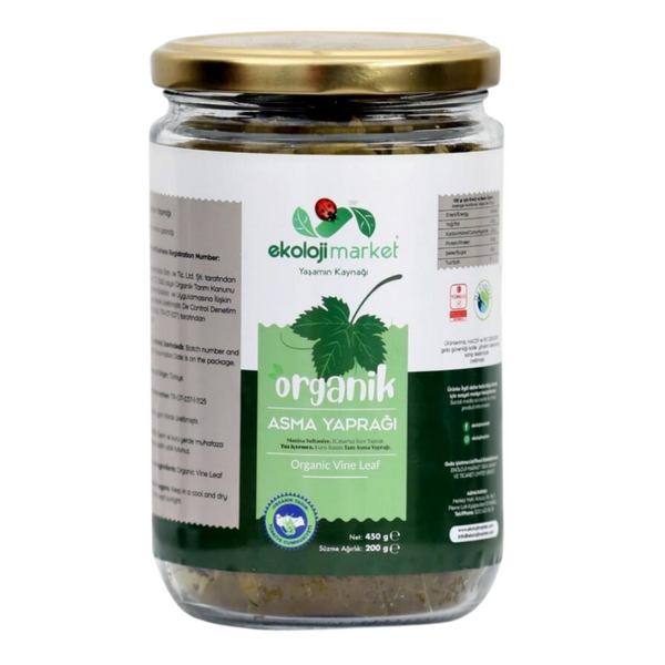 EKOLOJİ MARKET Organik Kuru Basım Asma Yaprağı 200g