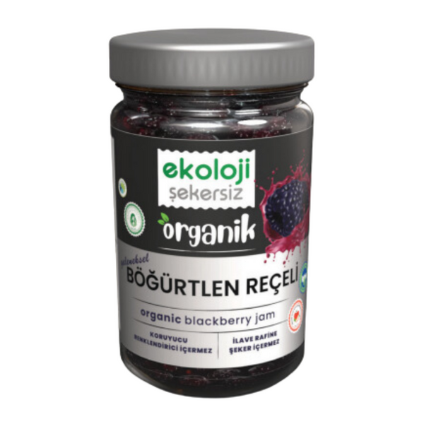EKOLOJİ MARKET Organik Şekersiz Böğürtlen Reçeli 380g