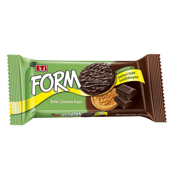 ETİ Form Bitter Çikolata Kaplı Lifli Bisküvi 50g