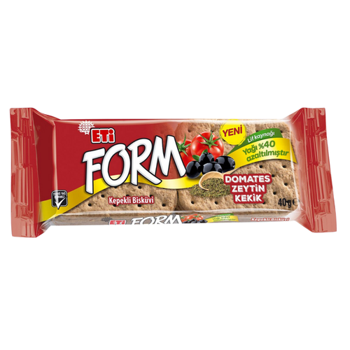 ETİ Form Domatesli Zeytinli ve Kekikli Bisküvi 40 g