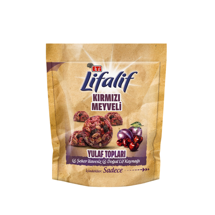 ETİ Lifalif Kırmızı Meyveli Yulaf Topları 33 g
