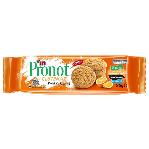 ETİ Pronot Glutensiz Portakallı Kurabiye 85 G