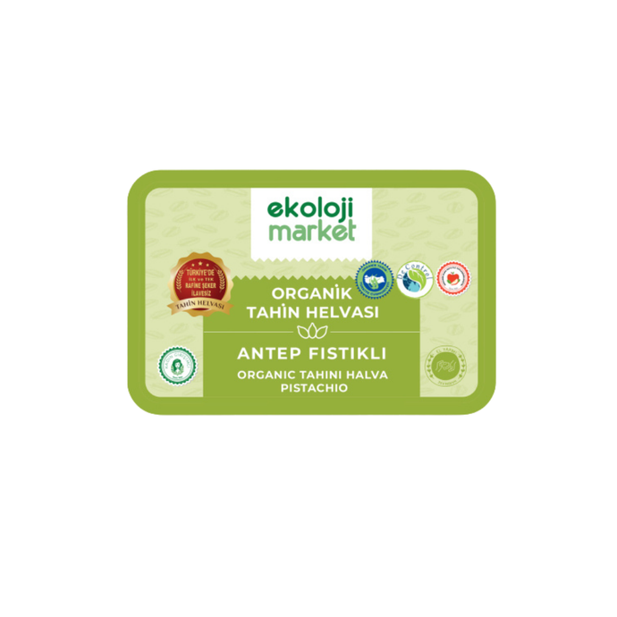 EKOLOJİ MARKET Tahin Helvası Tane Antep Fıstıklı 200g