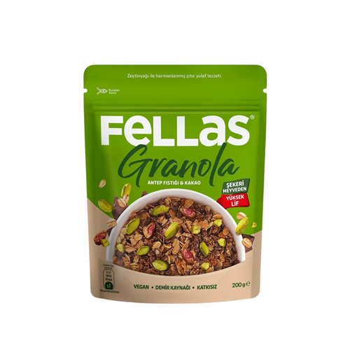 FELLAS Granola - Antep Fıstığı & Kakao 200g