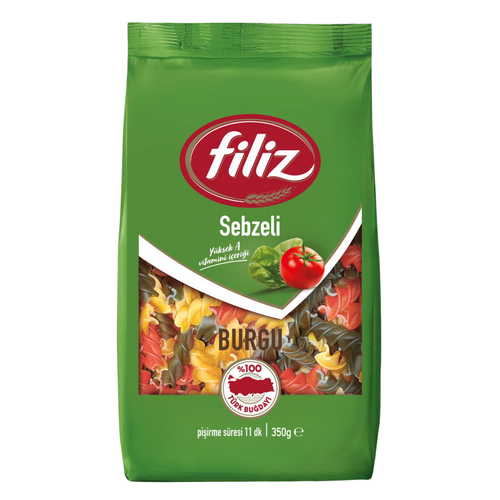 FİLİZ -Sebzeli -Burgu -Makarna -350g