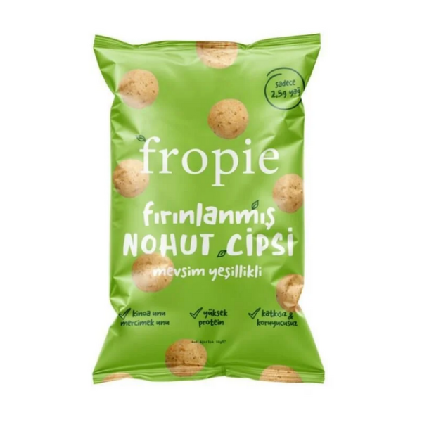 FROPİE Fırınlanmış Nohut Cipsi Mevsim Yeşillikli 50g