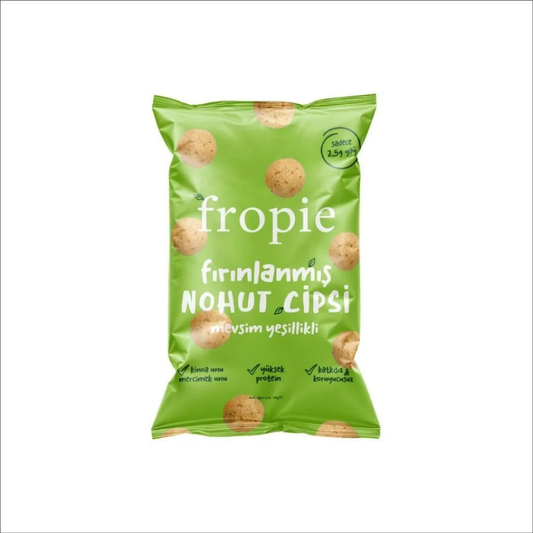 FROPİE- Fırınlanmış -Nohut -Cipsi -Mevsim -Yeşillikli- 50g