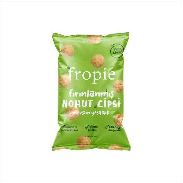 FROPİE Fırınlanmış Nohut Cipsi Mevsim Yeşillikli 50g
