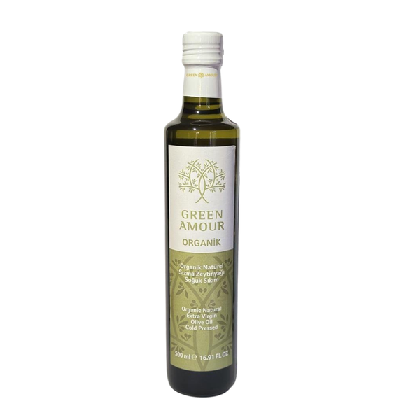 GREEN AMOUR Organik Soğuk Sıkım Zeytinyağı 500ml