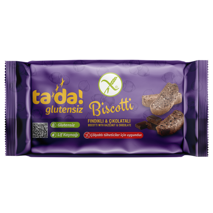 TADA Glutensiz Fındıklı Ve Çikolatalı Biscotti 110g