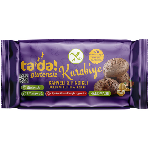 TADA Glutensiz Kahveli Fındıklı Kurabiye 75g