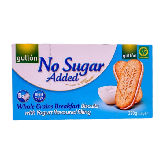 Gullon Yoğurt Aroma Dolgulu Şekersiz Sandwich Bisküvi 200g