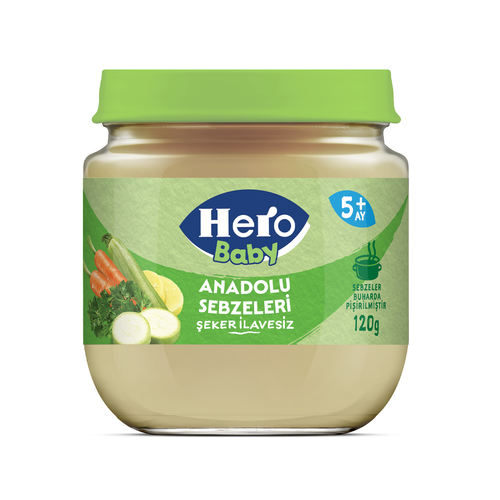 HERO Baby Anadolu Sebzeleri Kavanoz Maması 120g
