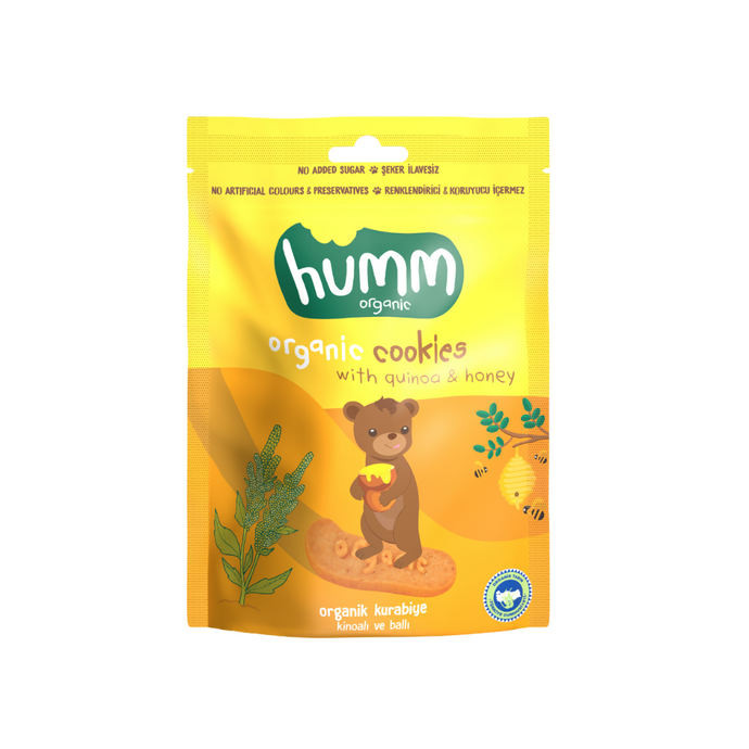 HUMM ORGANİC Organik Ballı Kinoalı Kurabiye 55g