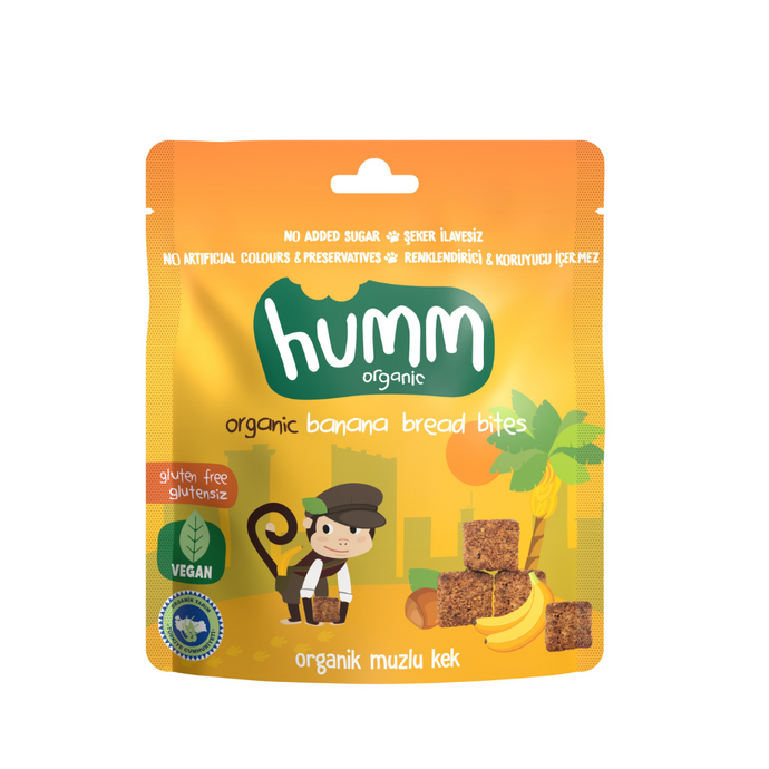 HUMM Organik Glutensiz Vegan Muzlu Kek 30g