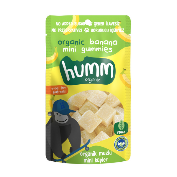 HUMM Organik Glutensiz Vegan Muzlu Mini Küpler 30g