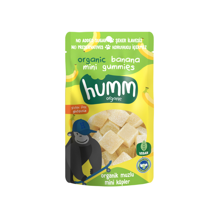 HUMM Organik Glutensiz Vegan Muzlu Mini Küpler 30g