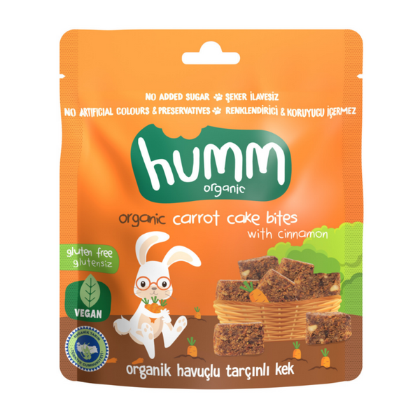 HUMM Organik Havuçlu ve Tarçınlı Kek 30g