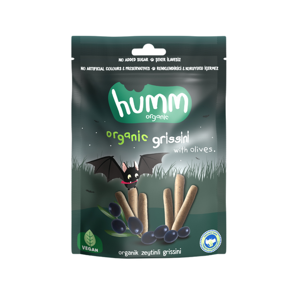 HUMM Organik Vegan Zeytinli Grissini 55g