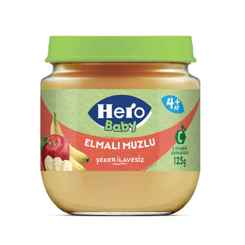Hero Baby Elmalı Muzlu Kavanoz Maması 125g