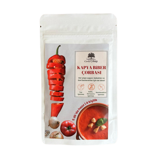 KAPTAN'IN -CEVİZ- ÇİFLİĞİ -Kapya -Biber -Çorbası -50g
