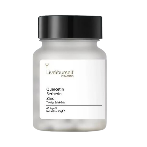 LIVE YOURSELF Quercetin Berberin Zinc 60 Kapsül