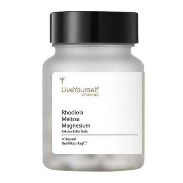 LIVE YOURSELF Rhodiola Melissa Magnesium 60 Kapsül