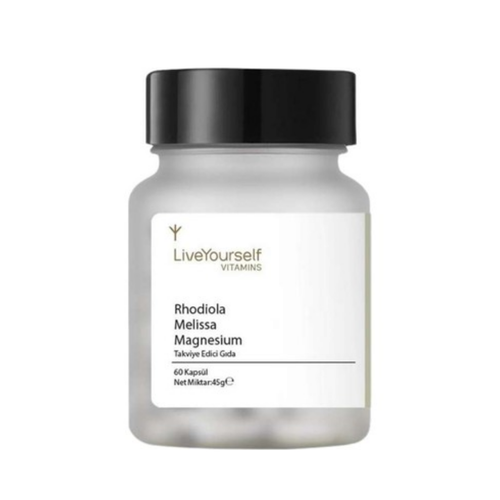 LIVE YOURSELF Rhodiola Melissa Magnesium 60 Kapsül