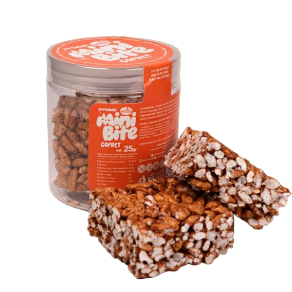 NATURELKA Mini Bite Portakallı Gofret 25g