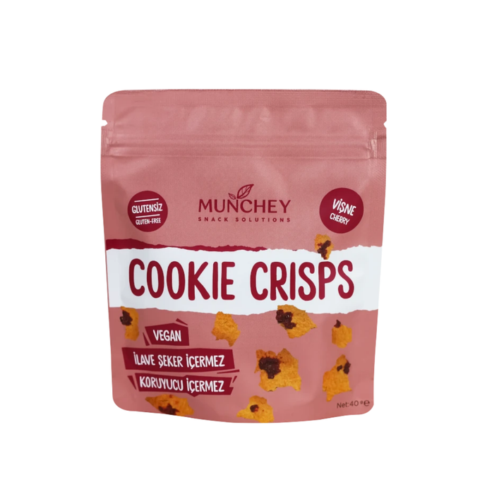 MUNCHEY- Cookie -Crisps -Vişne -40g