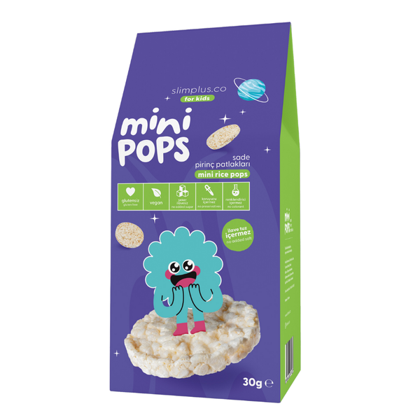 SLİMPLUS Mini Pops Pirinç Patlakları 30g